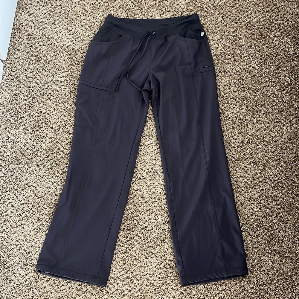 cherokee Infinity Workwear scrub pants, dark grey, size M